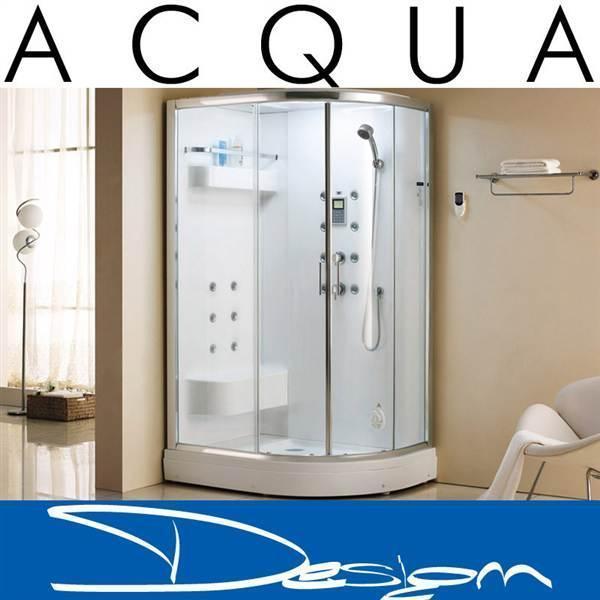 ACQUA DESIGN® Dampfdusche Duschkabine Dusche ADRIE R 90x120